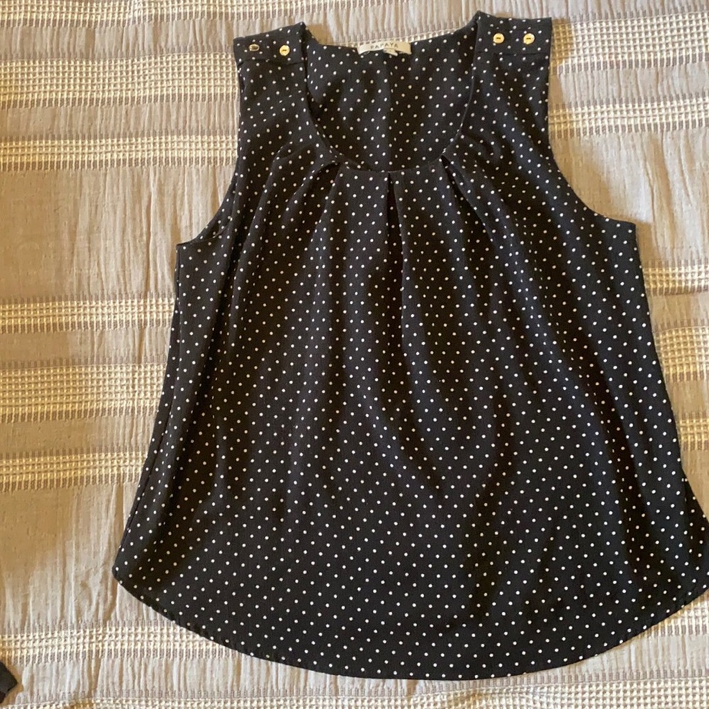 Polka dot blouse
